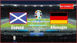 Allemagne vs Ecosse en direct Coupe dEurope des Nations Euro Simulation football Gameplay PC [upl. by Woodward]