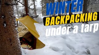 OR Helium Bivy amp Tarp Winter Camping  Colorado [upl. by Ruthie]