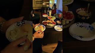 Appetizers at NinaMy moms house pt 2 familydinner friends daughtermother dailyvlog ilovemymom [upl. by Rawlinson]