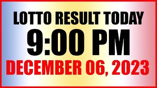 Lotto Result Today 9pm Draw December 6 2023 Swertres Ez2 Pcso [upl. by Ann]