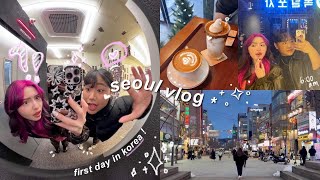 KOREA VLOG first day in seoul 𖥔 ݁ ˖ [upl. by Arbua623]