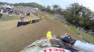 GoPro HD James Stewart Full Moto 2  Spring Creek Mx Lucas Oil Pro Motocross Championship 2013 [upl. by Dinan740]