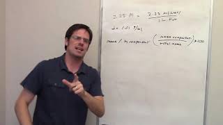 Another Percent Mass Example Problem Chapter 13 – Part 6 [upl. by Penney]