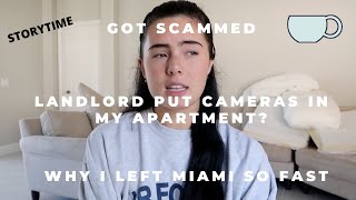 STORYTIME CAMERAS IN MY APARTMENT Why I moved out of Miami so fast  Madison Ginley [upl. by Sedruol]