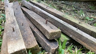 IMPRESIONANTE manera de reutilizar madera vieja usando ensambles Japoneses [upl. by Bough41]