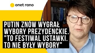 Władimir Putin wygrywa wybory prezydenckie w Rosji quotTo festiwal ustawki To nie były wyboryquot [upl. by Ymia76]