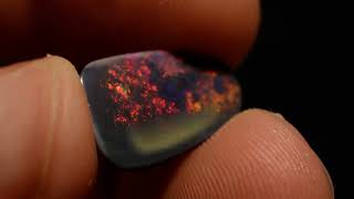 N2 Solid Black Opal From Lightning Ridge b762 [upl. by Idnerb]