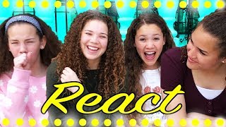 Haschak Sisters REACT quotLets Dancequot by MattyBRaps [upl. by Aoh]