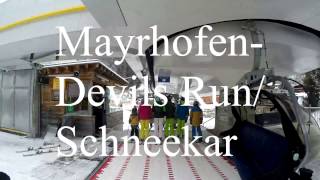 Mayrhofen 2017 Januar Devils Run Schneekar Zillertal  GoPro Hero 4 [upl. by Jessamine]