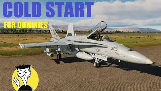 DCS FA18C Tutorial 1  Startup [upl. by Radnaxela]