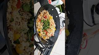 cooking Capsicum rice recipe 🫑 🍚 [upl. by Anaicilef]