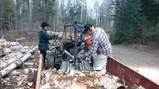 McLeod homemade firewood processor [upl. by Aevin]