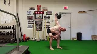 60kg getup and bent press complex [upl. by Enomar]