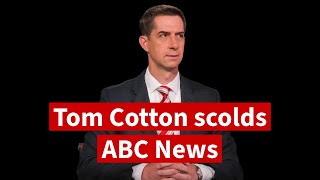 Tom Cotton scolds ABC News for outrageous debate handling after new video surfaces Beyond bias [upl. by Eldin]