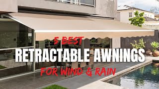 Best Retractable Awnings of 2022 Retractable Awning Reviews [upl. by Ellehcyt]