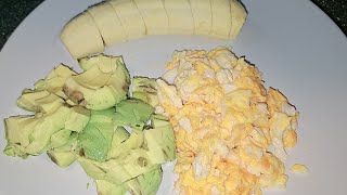 Avocado banana and eggsasmr satisfying food shorts live [upl. by Goodrich]