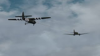 BFL8091  Horsa Glider Pickup at Netheravon [upl. by Norreg408]