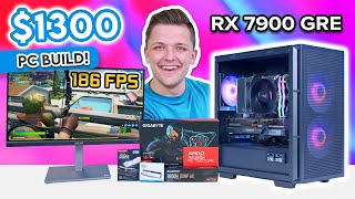 Best 1300 Gaming PC Build 2024 😄 Full RX 7900 GRE Guide w Benchmarks [upl. by Elleirbag833]