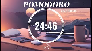 Pomodoro Timer ✨255 CHILL MORNINGTHURSDAY MORNING STUDY  LOFI beats☘️for Study🎹amp Work🎧 3 hour [upl. by Aneeb]