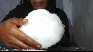 HUGH SNOWBALL CHALLENGE  POWDERY ICE ASMR ICEEATINGSOUNDS [upl. by Solram]