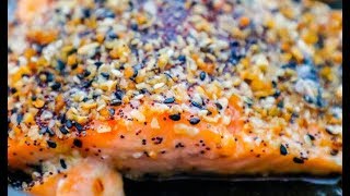 Easy Baked Everything Salmon Recipe [upl. by Eldred115]