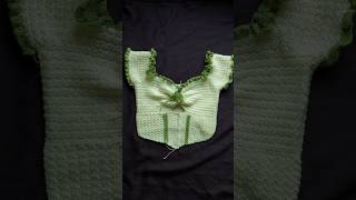 Crochet Victorian Corset Top 💚🍀 shorts crochet [upl. by Clance738]