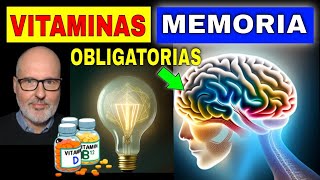 VITAMINAS que SANAN la MEMORIA y CONCENTRACIÓN NUTRIENTES CEREBRALES [upl. by Deyas]