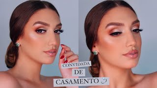 MAKE PARA CASAMENTO CONVIDADA  MAQUIAGEM PARA ARRASAR NO CASAMENTO [upl. by Lenee731]