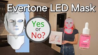 Evertone LED Light Face amp Neck Mask FULL REVIEW Does It Work [upl. by Hube]