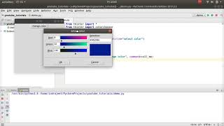 Python GUI Tutorial  43  Colorchooser  color dialog [upl. by Hijoung862]