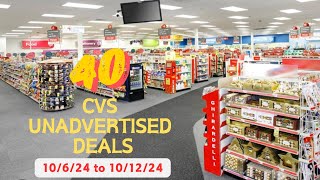 CVS unadvertised deals 10624 to 101224  🔥40 unadvertised deals [upl. by Aneehsat325]