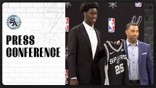 San Antonio Spurs Rookie Press Conference  Sidy Cissoko 6242023 [upl. by Anilatsyrc]