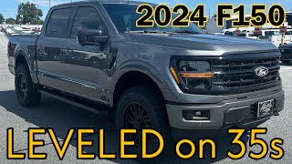 2024 Ford F150 XLT 2” Leveled on 35sCARBONIZED GRAY CUSTOM Covert Edition [upl. by Ecad]