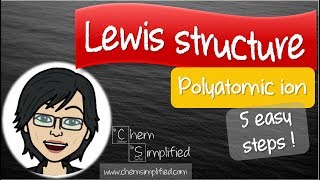 How to draw Lewis structures for polyatomic ion  Dr K [upl. by Nohsreg]