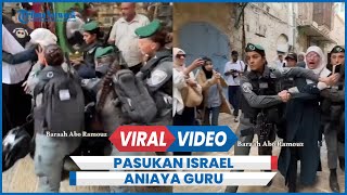 Detikdetik Pasukan Israel Aniaya dan Tangkap Guru Agama Islam Yerusalem [upl. by Etyak550]