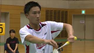 Momota Kento NTT East Japan vs Ueda Takuma Unisys MS Final Japan Badminton 2017 [upl. by Rexana967]