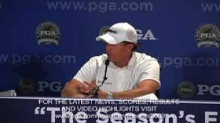 Phil Mickelson Talks About Hazeltine National Golf Course [upl. by Alih]