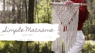 DIY Easy macrame wall hanging  Prosta makrama [upl. by Disario]