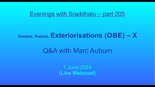 EWS 205 Dreams Visions Exteriorisations OBE – X Evenings with Sraddhalu [upl. by Yemrej]