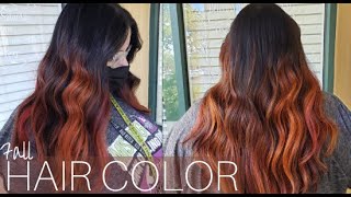 Fall Hair Color Ideas  Copper Balayage Look [upl. by Wengert]