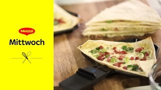 Schnelles Flammkuchen Raclette Rezept  MAGGI Mittwoch [upl. by Egidio]