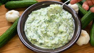 Tzatziki Salat so wird es richtig lecker  Klassiker der griechischen Küche [upl. by Dola]