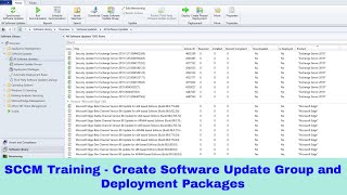 SCCM Training  How to Create Software Update Group and Deployment Packages in Configuration Manager [upl. by Jolie]