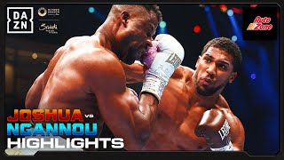 KNOCKOUT CHAOS  Anthony Joshua vs Francis Ngannou Fight Highlights [upl. by Haswell747]