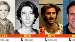 Nicolas Cage From 1968 to 2024  Transformation  Mine data [upl. by Onyx891]