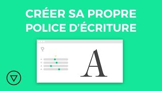 Créer sa PROPRE police décriture en ligne 🖊️ [upl. by Miett]