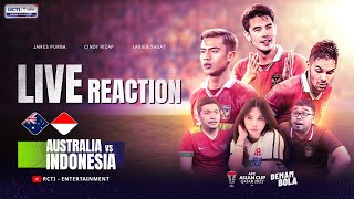 LIVE REACTION  AUSTRALIA VS INDONESIA  AFC ASIAN CUP 2023  DEMAM BOLA [upl. by Inga]