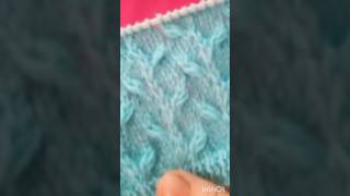 Easy leaf knitting stitch pattern for ladies cardigan  gents sweater  short video [upl. by Hilbert]