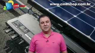 A CHEGADA AO MERCADO BRASILEIRO DO APSYSTEMS YC600 EM 127V  CINESHOP SOLAR [upl. by Inalem952]