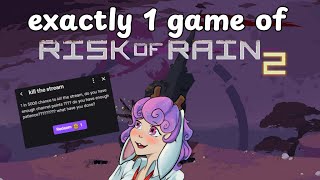 risk of rain 2 but you have the killcode to the stream will you use it VOD [upl. by Odlaw]